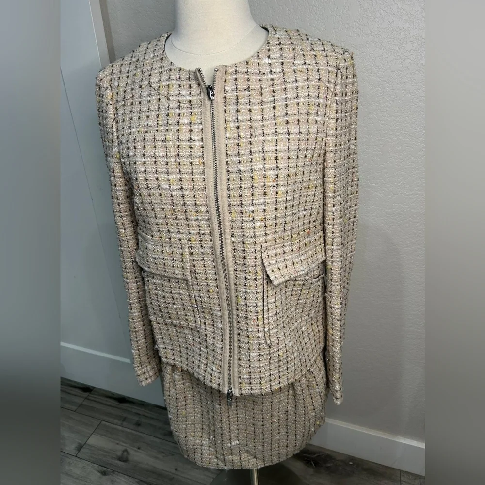 Tory Burch NWT Tweed Nova Skirt Size 10
